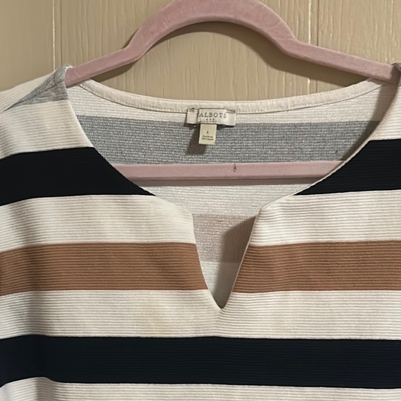 Talbots Classic Striped Knit Top - Picture 6 of 11